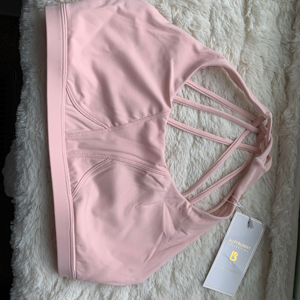 New Buffbunny Namastay Sports Bra- Pretty in Pink